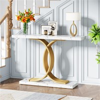 Tribesigns Modern 39-Inch Console Table, Gold Entr