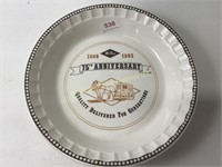 McNess advertising pie plate