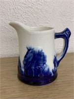 Vintage Sleepy Eye Stoneware Pitcher 3 7/8in Tall