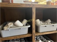 2 Bus Bins w/ ~45 Coffee Cups / Mugs