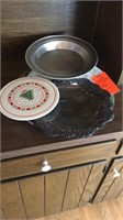 Silver plate items hot plate, etc