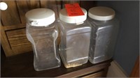 3 plastic containers