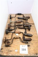 COLLECTION OF ASSORTED ANTIQUE HAND  DRILLS