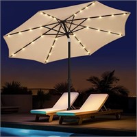 10ft Outdoor Light-Up Patio Table Umbrella
