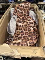 BOX LOT OF ANIMAL PRINT MATERIAL