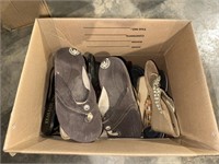 BOX LOT OF LADIES SHOES VARIETY OF SIZES