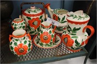 7PC ERPHILA CZEC ART POTTERY