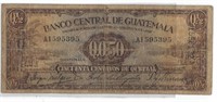 Guatemala Half 1/2 quetzal 50 centavos.Est$195.GU3