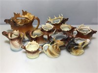 Large Collection of Vintage Moose Head Cups,