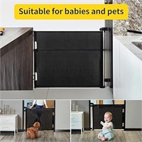 dearlomum Retractable Baby Gate,Mesh Baby Gate or