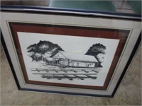 Framed & Glazed Brooksville Train Station Print