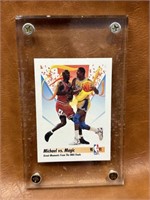 1991 NBA Skybox Michael vs Magic Great