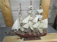 Vintage Gotcha Fock Wooden Ship Model