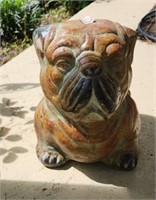 Plaster Bully planter 14" tall