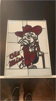 Ole miss stained glass window 

Has small crack