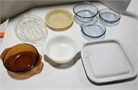Pyrex, Fire King Bowls & Misc Plates & More