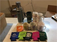 Thermos, Coffee mugs and cooZies