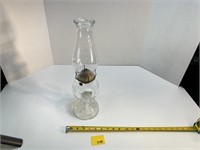 Vtg Eagle Glass Oil Lamp