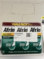 Afrin no drip 3 bottles