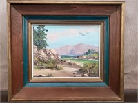 Beautiful Original Framed Oil, 'At Point Lobos