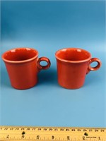 Fiesta Set of 2 Orange Coffee Cups