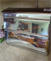 stainless food wrap storage unit