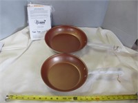 2pc NuWave Perfect Green Skillets - NEW