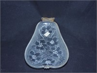 Vintage Hazel Atlas Glass Pear Shaped Candy Dish