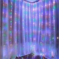 Window Curtain String Lights, 300 LED 9.8x9.8ft