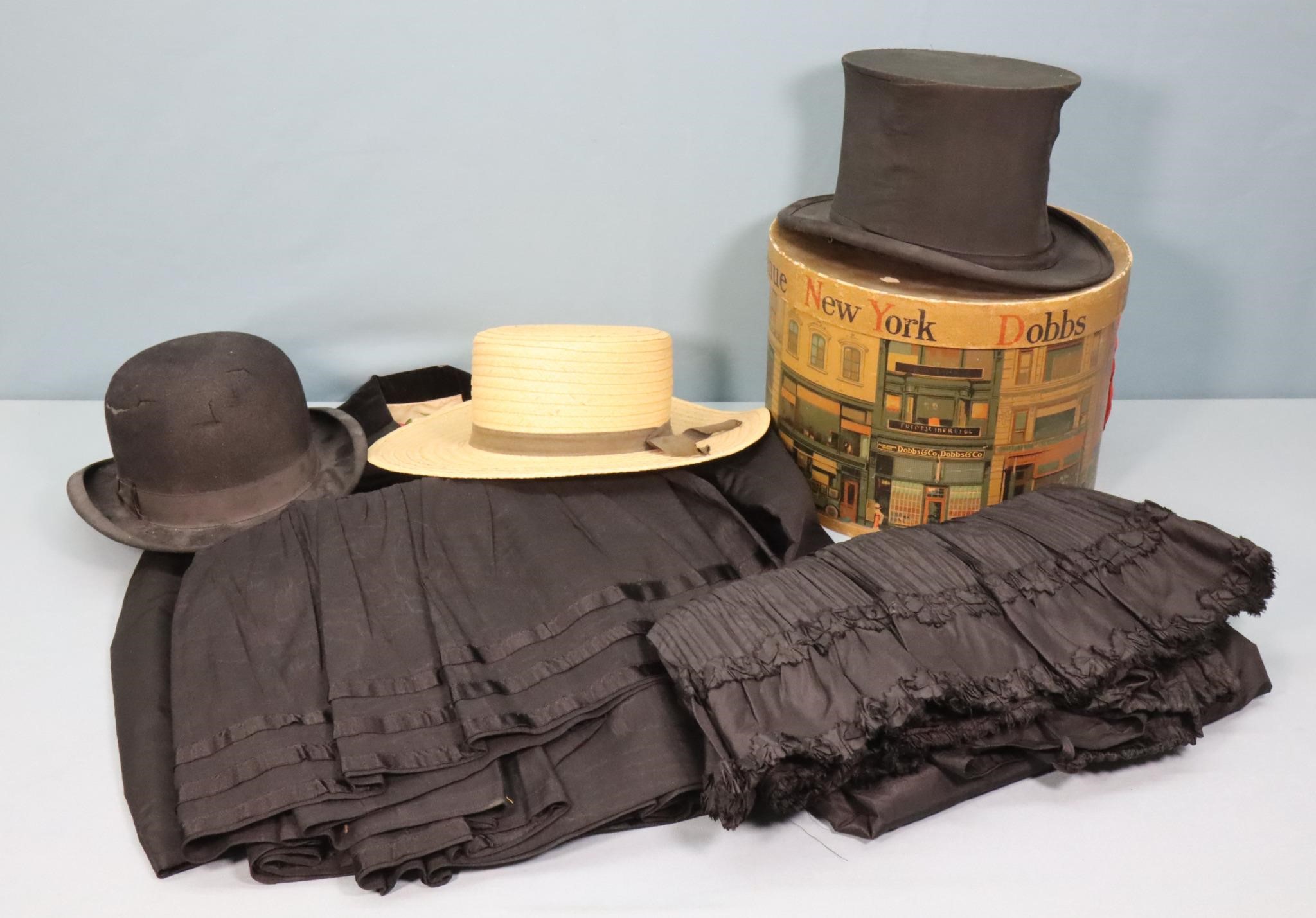 (2) Victorian Skirts, Cabaret Jacket, Hats
