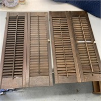 2- Wood Shutters