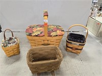 (4) Longaberger Baskets