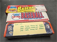 90, 91 & 92 Factory Baseball Card Sets