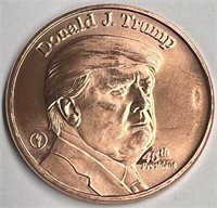 One Ounce .999 Pure Copper Donald Trump Round