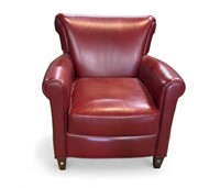 Red Faux Leather Chair