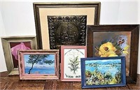 Assortment of Painted and Screened Art