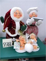 (4) Annalee Christmas Dolls