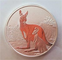 2 oz. .999 Silver Coin Kangaroo Mom and Baby