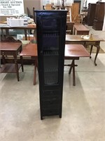 Very nice stovepipe style display cabinet. 14 x