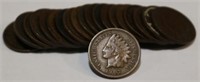 Lot of 20 Assorted Dates Indian Head Pennies