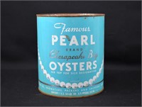FAMOUS PEARL BRAND Annapolis MD 1 Gal Oyster Tin