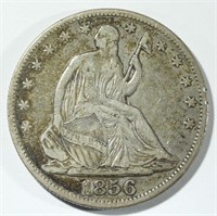 1856 SEATED LIBERTY HALF DOLLAR  F