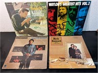 Country albums. Waylon Jennings. Merle Haggard.