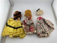 Set of three vintage dolls