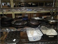 Shelf of pans