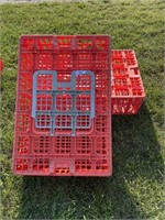 2 Plastic Chicken Crates