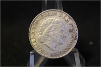 1956 Netherlands 1 gulden Silver Coin