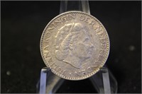 1955 Netherlands 1 gulden Silver Coin