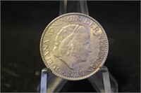 1957 Netherlands 1 gulden Silver Coin