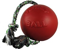 (N) Jolly Pets 4.5-Inch Romp-n-Roll, Red